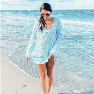 Swim Suit Cover Up - XS - Blue - NEW